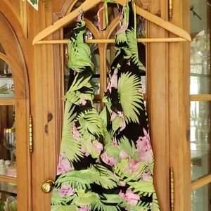 Kay Unger Halter Maxi Dress